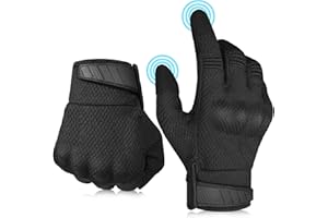 OOPOR Gants tactiques de moto pour homme : VTT, écran tactile, VTT, Velcro, gants tactiques, gants de sport, vélo, gants de motocross, gants de sécurité, gants de survie, gants de survie - Entraînement en plein air, airsoft militaire, paintball