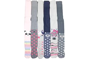 TupTam Collants Fantaisie ou Unis pour Filles, Lot de 6