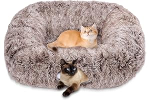 Vuxava XXL Katzentunnel Rechteckig Grau – Indoor Katzenspielzeug & Katzenhöhle mit weicher Liegefläche, 100×82 cm Bett & 180 cm Tunnel, 2 Eingänge, Waschbar & Abnehmbar