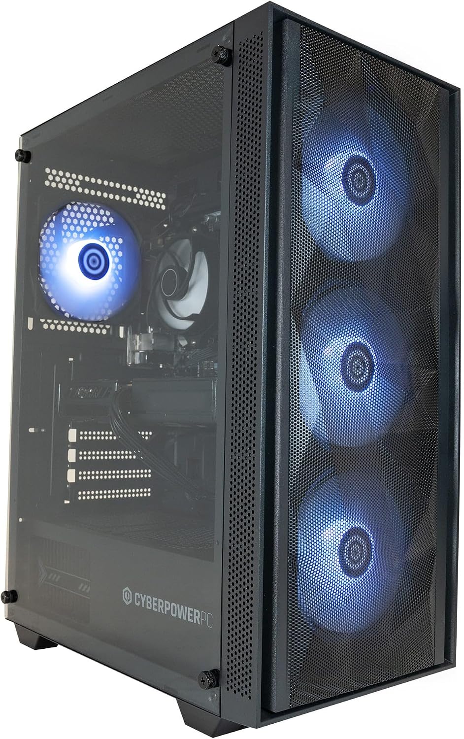 CYBERPOWERPC Wyvern PC Gaming - Intel Core i5-12400F, Nvidia RTX 3050, 16GB RAM, 500GB NVMe SSD, 650W 80+ PSU, Wi-Fi, Windows 11, Sylph RGB