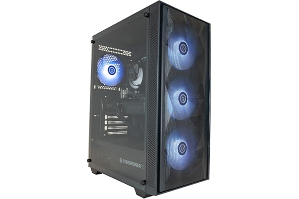 CyberpowerPC Wyvern PC Gamer - AMD Ryzen 5 4500, Nvidia RTX 3050, RAM 16Go, SSD NVMe 500Go, 650W 80+ PSU, Wi-FI, Windows 11, Sylph RGB