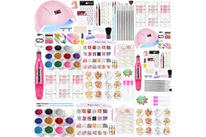 MAJOR DIJIT Acrylique ongles set, perceuse à ongles électrique set polonais stylo lime set, lampe à ongles manucure séchage lumière, acrylique ongles 3D art manucure fournitures, pour les débutants