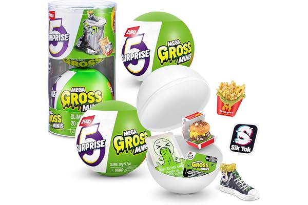 5 Surprise Mega Gross Mini Lot de 2, par ZURU Boys Mystery Collectible Minis Brands Parody, Surprise Unboxing Toy (Lot de 2)