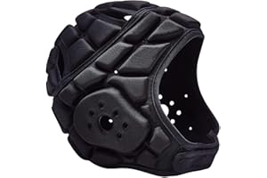 COOLOMG Casque de protection de la tête de rugby - Casque de football - Gardien de but - Rembourré - Pour homme et femme - Réglable - Multi-usages