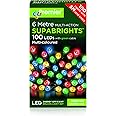 Multicolour 100 LED Christmas Lights Supabright