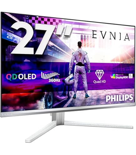 PHILIPS Evnia 27M2N8500 QD OLED Gaming Monitor, QHD 2560 x 1440