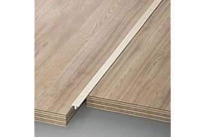 Raouoae T-Formleiste Übergangsschiene Übergangsprofil Türschwelle Für Laminat Und Parkett Door Divider Strip 100 Cm Länge 3 Stück Bodenprofil Für Nahtlose Übergänge(Milchkaffee,Breite: 4mm)