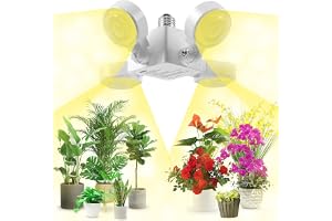SANSI växtlampa LED fullspektrum 30W led, E27 vikbar odlingslampa, LED-växtlampa för inomhusväxter, hydrokultur, suckulenter, plantor, grönsaker, trädgårdsskötsel med blommor