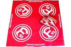 VWPEYY Brauns Fortuna Düsseldorf Mitteldecke 3er-set, rot, 23028