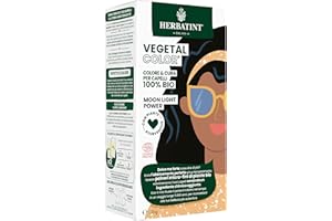 Herbatint Vegetal Color – Colorazione vegetale 100% naturale e bio MOON LIGHT POWER – Nero 100 gr