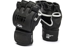 LEONE 1947, Gants MMA Black Edition, Adulte Unisexe, Noir, L, GP105