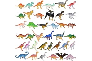 FANTESI 39 Stück Dinosaurier Figuren, Klein Mini Sammlung Dinos Spielzeug