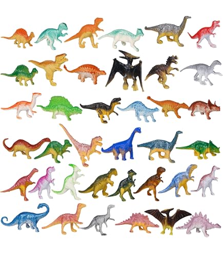 Lot De 72 Jouets Mini Dinosaures, Monde Animal Dinosaure Jouets Con Pour Garcons Tasse De Papier Haute De Gamme Souve Amz