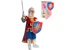 Spooktacular Creations Kostium rycerza Deluxe zestaw dla chłopców na imprezę, do odgrywania ról i cosplay