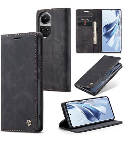 Giyer Cover per Honor 200 Lite Custodia con Vetro Temperato, Premium Pelle PU Portafoglio Slot per Scheda RFID Antifurto Funzione Supporto Flip Case, Antiurto per Honor 200 Lite 5G Cover (Nero