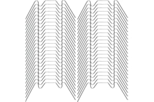 BEHAHAI 50pcs Stainless Steel Greenhouse Clips for Glass and Polycarbonate - Hall Spring Fixing