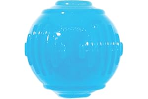 Petstages Orka Tennis Ball Treat-Dispensing Dog Chew Toy, Blue