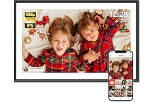 ApoloSign Cornice digitale Frameo da 15,6 pollici, cornice digitale WiFi intelligente da 32 GB, display touch IPS FHD 1080P, rotazione automatica e presentazione,