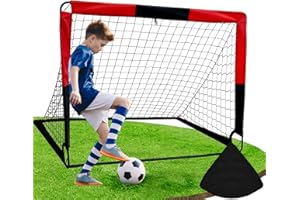 Bnlei 2-in-1 Fußballtor für Garten Kinder Faltbar, Kleine Fussballtore für Garten, Fußball Tor mit Torwand, Fußballtore Kinder mit Tragetasche Indoor & Outdoor für Garten, Park, Strand