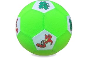 SASS PARTY & GIFTS My First Football - Ideal For Toddlers or Kids Soft & Light Size 3 - Dinosaur, Unicorn, Animal or Numbers (Dinosaur)