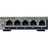 Netgear GS105E Managed Switch 5 portów Gigabit Ethernet LAN Switch Plus, zarządzanie przełącznikiem sieciowym, IGMP, QoS, VLA