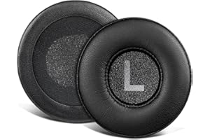 SOULWIT Cuscinetti Auricolari Ricambio per Sennheiser HD25/HD25 Light(Lite)/HD25 Plus/HD25 Special Edition/HMD25/HME25/HMEC25/HD250BT Cuffie, Pelle Proteica Padiglioni con Schiuma ad Alta Densità