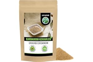 ‎ALPI NATURE Alpi Nature Kardamom gemahlen 100g, Kardamomkapseln gemahlen, Kardamom Samen Pulver, Cardamon Pulver