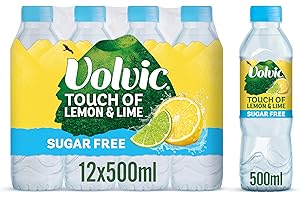 Volvic Touch of Fruit Sugar Free Lemon Flavoured Water, 12x500ml
