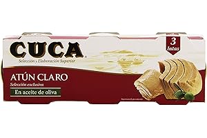 Cuca - Atún claro en aceite de oliva - 3 latas - [pack de 2]