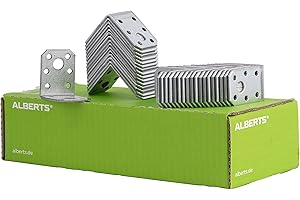 GAH-Alberts 846503 Équerre d'assemblage - acier, galvanisée Sendzimir, 50 x 50 x 35 mm / 50 pcs