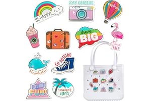 Odiwellan Bogg Bag Pendant Nurse Accessories for Simply Southern Totes Decoration Insert Accessories for Rubber Beach Bag