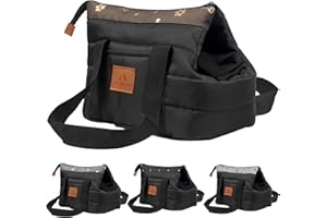 BORSA PER CANI FUUFEE | TRASPORTINO A SPALLA | MATERASSO RIMOVIBILE| ADATTO PER CANE GATTO | 35x25x20 cm