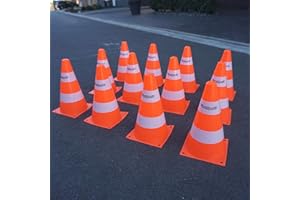 LionSports praktisches Pylonen Set für Sport, Fußball, Hunde und Training – Perfekte Kegel, Trainingshütchen für alle Sportarten – Ideal für draußen (Outdoor, Cone, Pilonen, Parcour)