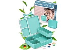 My Vesperbox® Brotdose für Kinder mit Fächern Liv [MADE IN GERMANY] - Lunchbox mit Trennfächern - Bento Box - Jausenbox - Brotzeitbox für Schule & Kindergarten - Vesperdose für Jungen & Mädchen