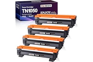 Zambrero Compatibile Toner TN1050 Sostituzione per Brother TN-1050 TN1050 Cartuccia Toner per Brother DCP-1612W DCP-1512 DCP-1510 1610W HL-1110 HL-1212W HL-1112 HL-1210W MFC-1910W MFC-1810 (4 Nero)