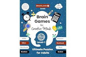 Brain Games for Creative Minds - Ultimate Puzzles for Adults - Level 1 - A Puzzle Book Packed with Brain Activities, Sudoku