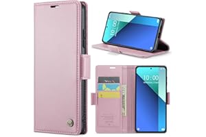 Phernykas Handyhülle für Xiaomi Redmi Note 13 4G Klapphülle, Leder Wallet mit Standfunktion und Kartenfächern Cover Redmi Note 13 4G 360 Grad hülle Stoßfeste Flip Case (Golden)