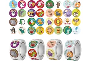 DOETYD 4 Volumes 2000pcs Stickers for Children Motivational Reward Stickers for Incentive Kids Potty Training Sticker Suitable for School Classroom