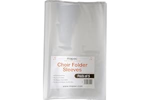 Mapac MP11630-SLEEVE Choir Folder Plastic Sleeves, Set of 5 Pieces