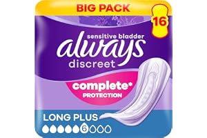 Always Discreet For Sensitive Bladder Long Plus Pads Value 16pk