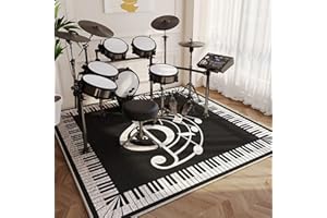 EYZO Alfombra de Tambor, Antideslizante, Alfombra de Tambor, Alfombra Insonorizada, Rectángulo Profesional para Caja de Bombo y Otros Instrumentos Musicales - Edición de Lujo 2022-140CM*100CM