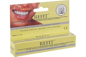 Dr Denti Refit Temporary Dental Cement Capsules - 1 Pack of 3 Capsules