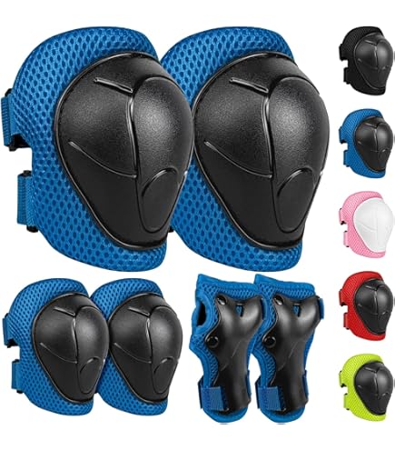 Kit Protezioni 6 In 1 Per Bambini - Ginocchiere, Gomitiere E Polsiere Per Skateboard E Bici - Foto 6