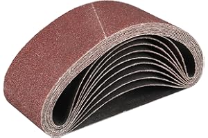 STEBRUAM Nastri Abrasivi 100x 610 mm,10PCS 40 grana Levigatrice a Nastro