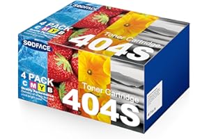SODFACE CLT-P404C 404S Toner Kompatibel für Samsung CLT-K404S für Xpress C480FW C430W C48X C480W C430 C480 C480FN C43X CLT-K404S CLT-C404S CLT-Y404S CLT-M404S (Schwarz Cyan Gelb Magenta, 4er-Pack)