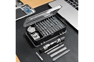 Juego de destornilladores de precisión, kit de herramientas de reparación electrónica 115 en 1 para computadora, laptop, teléfono, reloj, consola de juegos, electrónica, kit de herramientas de