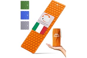 Alpenwert® Materassino isolante per esterni [piccolo ingombro & ultraleggero] materasso ad aria perfetto per campeggio, escursionismo, zaino in spalla UVM. - Tappetino gonfiabile
