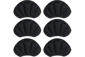 Kronwahl Lot de 3 paires de protège-talons, coussinets de talon de qualité supérieure pour chaussures, protections pour talons autocollants antidérapants pour un confort optimal (noir)