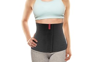 ORTONYX 10.25" Abdominal Binder for Men and Women/Postpartum Post-Operative Post-Surgery Wrap/Abdomen Navel Umbilical Hernia Support Belt / 524010 Black 3XL Plus Size