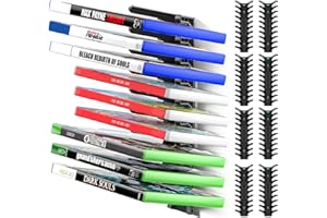KOSKER Support Mural de Rangement pour Boîtes de Jeux Vidéo, Rack à Jeux Universel pour SW, X-360, X-Series X, P2, P3, P4, P5, 3 Fentes Différentes pour Rangement Organisé et Stabilité Maximale，Paquet 8